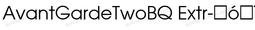 AvantGardeTwoBQ Extr字体转换